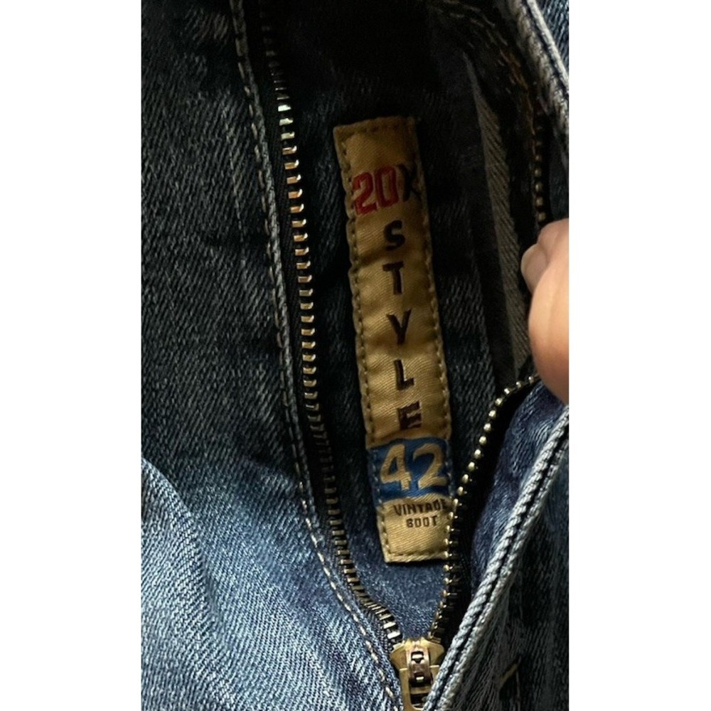 Wrangler Jeans Men 38 x 33 20X Style‎ 42 Vintage Boot Cut Whisker - Picture 7 of 11